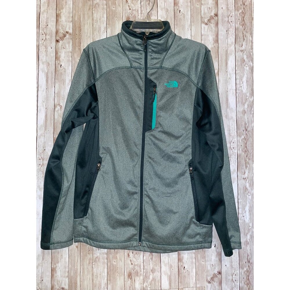 The North Face Men's Coat Full Zip Jackets Chest Zip Pocket Green Size Medium